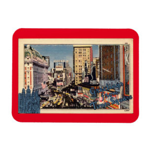 Grüße vom Times Square, Vintag Magnet