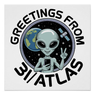 Grüße von 3I/ATLAS  Poster