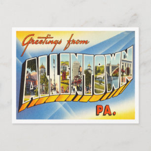 Grüße von Allenstown, Pennsylvania Travel Postkarte