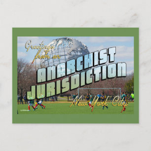 Grüße von Anarchist New York City! Postkarte