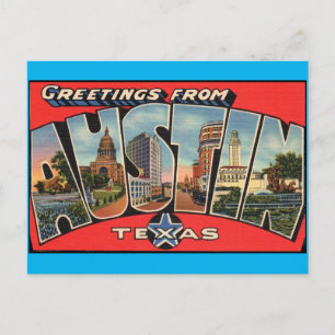 Grüße von Austin Texas Postcard Postkarte