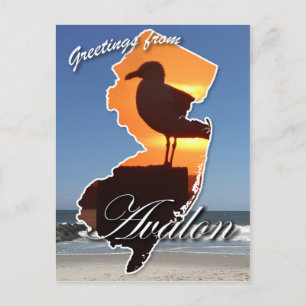 Grüße von Avalon Postkarte