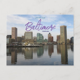Grüße von Baltimore Maryland Postcard Postkarte