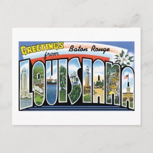 Grüße von Baton Rouge, Louisiana Postkarte