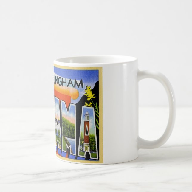 Grüße von Birmingham Alabama Kaffeetasse (Rechts)
