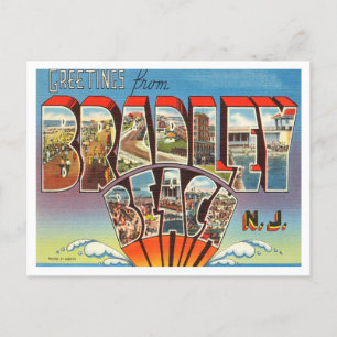 Grüße von Bradley Beach, New Jersey Reise Postkarte