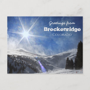 Grüße von Breckenridge Colorado Landschaftlich Postkarte