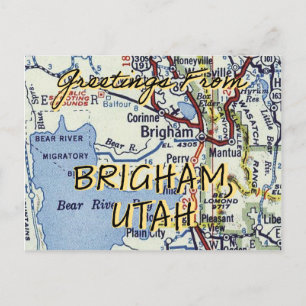 Grüße von Brigham Utah Postkarte