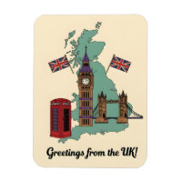 Grüße von britischen Sehenswürdigkeiten UK Reise
