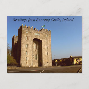 Grüße von Bunratty Castle, Irland Postkarte
