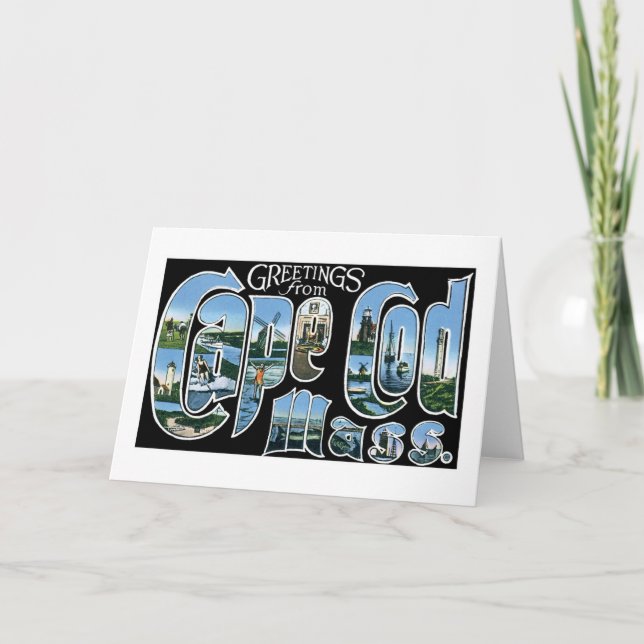 Grüße von Cape Cod, Masse! Karte (Vorderseite)