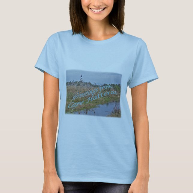 Grüße von Cape Hatteras OBX T-Shirt (Vorderseite)