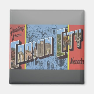 Grüße von Carson City Nevada, Vintag Magnet
