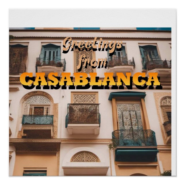 Grüße von CASABLANCA Poster (Vorderseite)