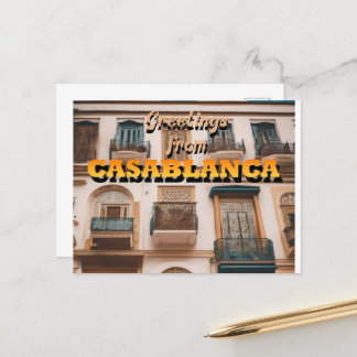 Grüße von CASABLANCA Postkarte
