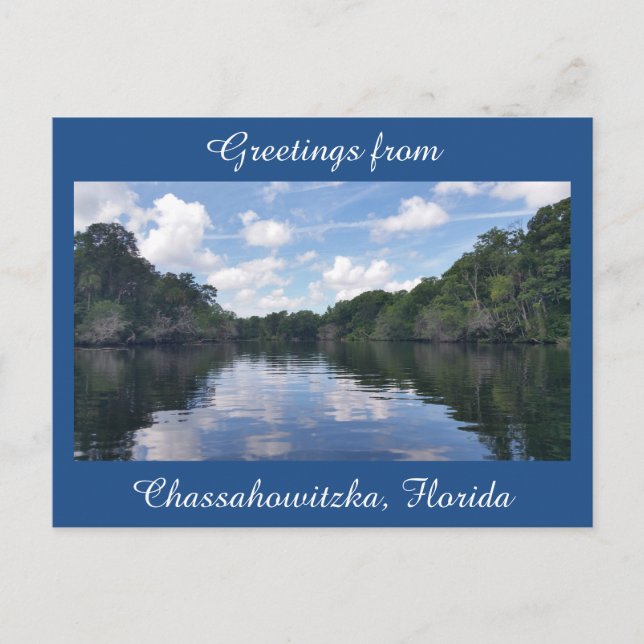 Grüße von Chassahowitzka Florida Postkarte (Vorderseite)