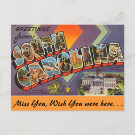 Grüße von Cherry South Carolina Postkarte