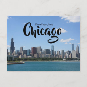 Grüße von Chicago Downtown Postkarte