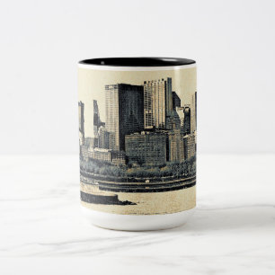 Grüße von Chicago Zweifarbige Tasse