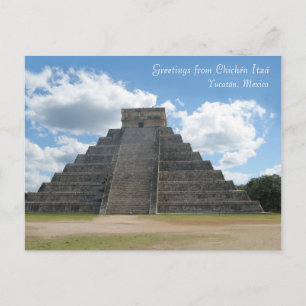 Grüße von Chichén Itzá, Mexiko Postkarte