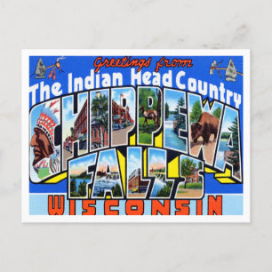 Grüße von Chippewa Falls, Wisconsin Travel Postkarte