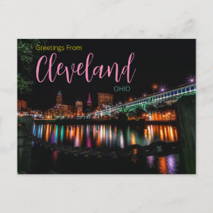 Grüße von Cleveland Ohio Postcard Postkarte