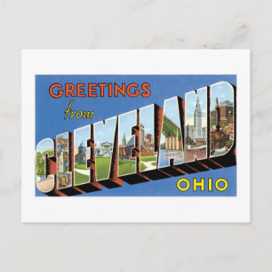 Grüße von Cleveland, Ohio Postkarte