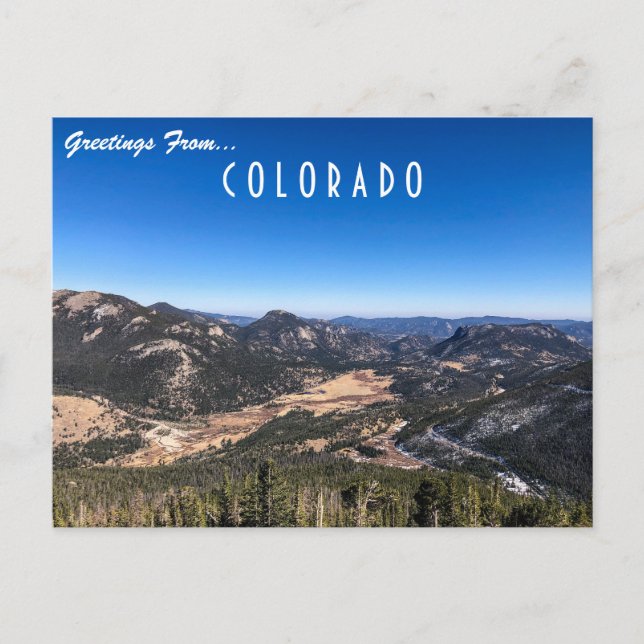Grüße von Colorado Postcard Postkarte (Vorderseite)