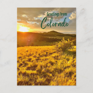 Grüße von Colorado Postcard Postkarte