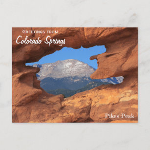 Grüße von Colorado Springs Postcard Pikes Postkarte
