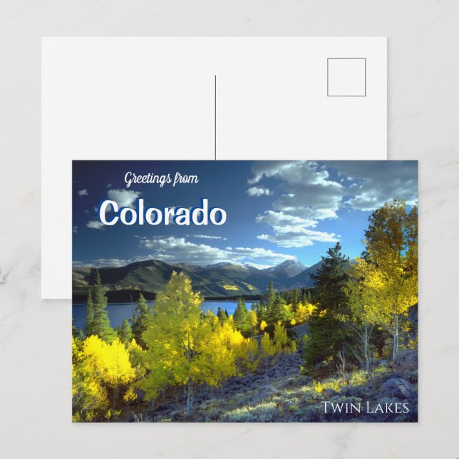 Grüße von Colorado Twin Seen Postkarte (Vorne/Hinten)