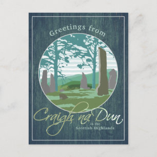 Grüße von Craigh na Dun Outlandish Postkarte