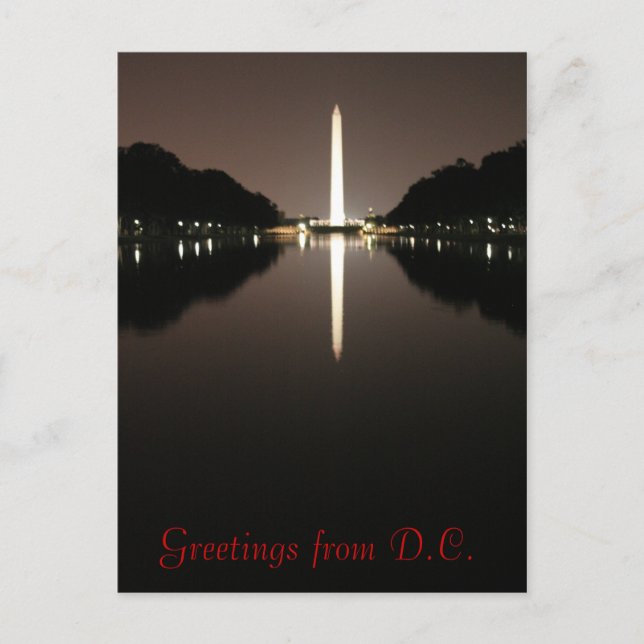 Grüße von D.C. Postkarte (Vorderseite)