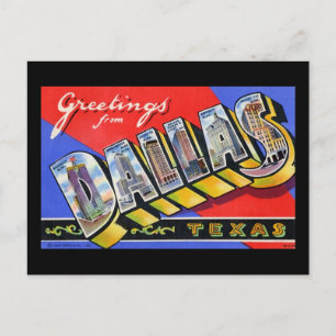 Grüße von Dallas Texas Postkarte
