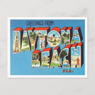 Grüße von Daytona Beach, Florida Reise Postkarte