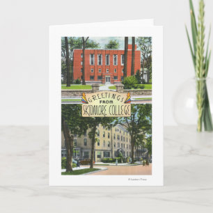 Grüße von den Skidmore Uni-Szenen Karte