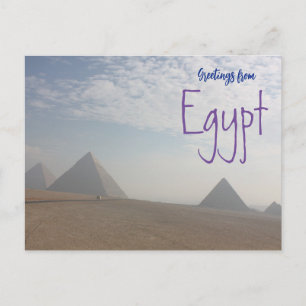 Grüße von der Ägypten-Pyramiden-Reisepostkarte Postkarte