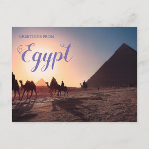Grüße von der Ägypten-Pyramiden-Reisepostkarte   Postkarte