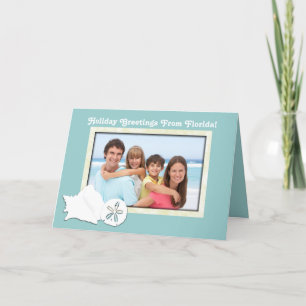 Grüße von der Florida-Foto-Weihnachtskarte Feiertagskarte