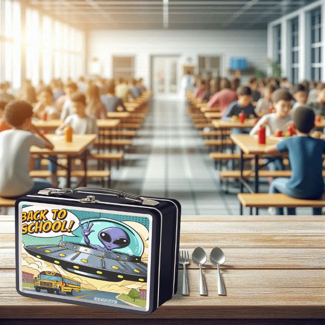 Grüße von der Mutterschaft (auch Schulbus genannt) Metall Brotdose (Von Creator hochgeladen)