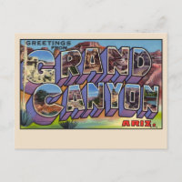 Grüße von der Postkarte des Grand Canyon