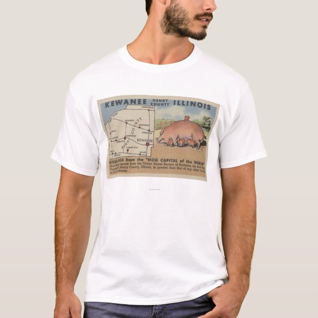 Grüße von der Schwein-Hauptstadt der Welt T-Shirt (Vorderseite)