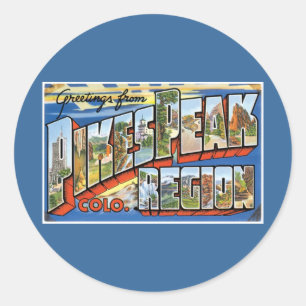 Grüße von der Spiess-Spitze, Co! Runder Aufkleber