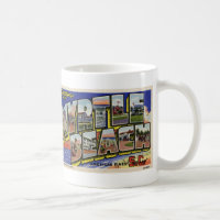 Grüße von der Vintagen Postkarten-Tasse Myrtle