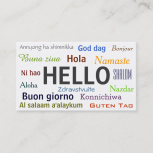 Grüße von der Welt Visitenkarte