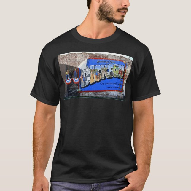 Grüße von Dickson Landkreis Tennessee ~ Mural T-Shirt (Vorderseite)