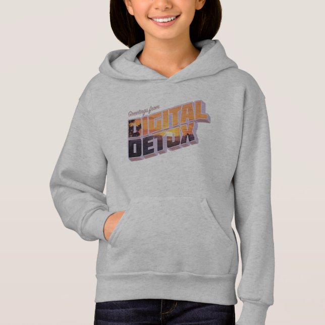 Grüße von Digital Detox Hoodie (Vorderseite)