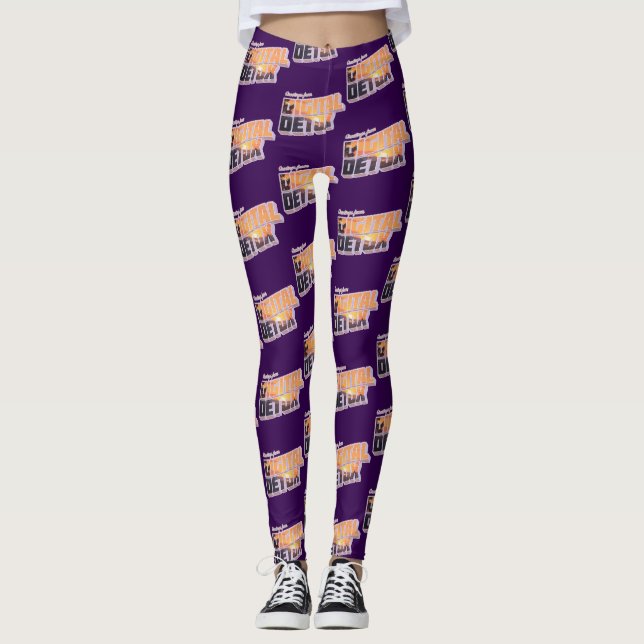 Grüße von Digital Detox Leggings (Vorderseite)