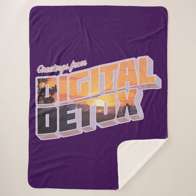 Grüße von Digital Detox Sherpadecke (Vorderseite)