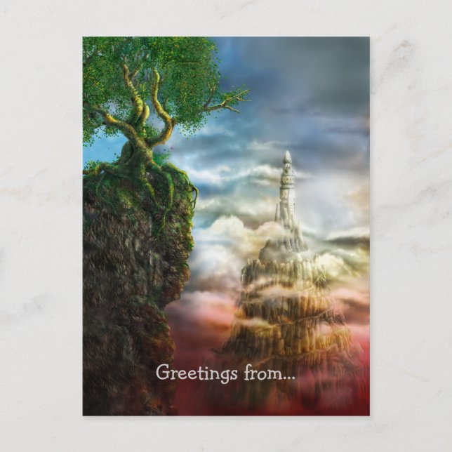 Grüße von... Dis aliter visum est - Postkarte (Vorderseite)